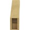 Ekena Millwork 5-inch W x 14-inch D x 18-inch H Merced Rough Cedar Woodgrain TimberThane Knee Brace, Primed BRCUR05X14X18MRCRCPR - alternate 4